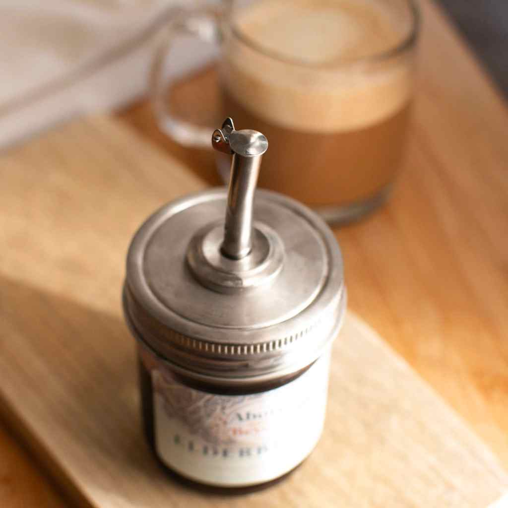 Self-Closing Spout for Mason Jar