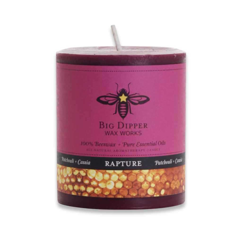 100% Beeswax Pillar Aromatherapy Candles | Rapture