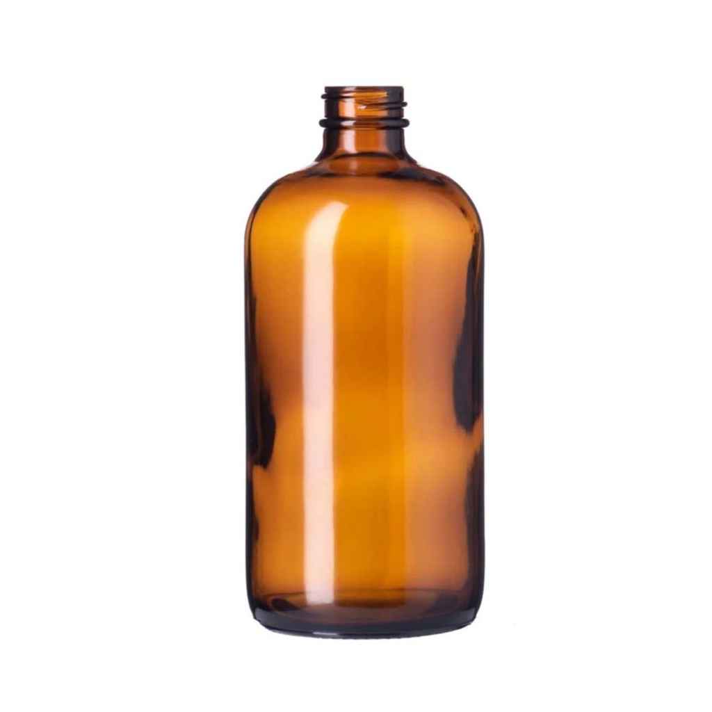 Glass Boston Round Bottle 16 oz