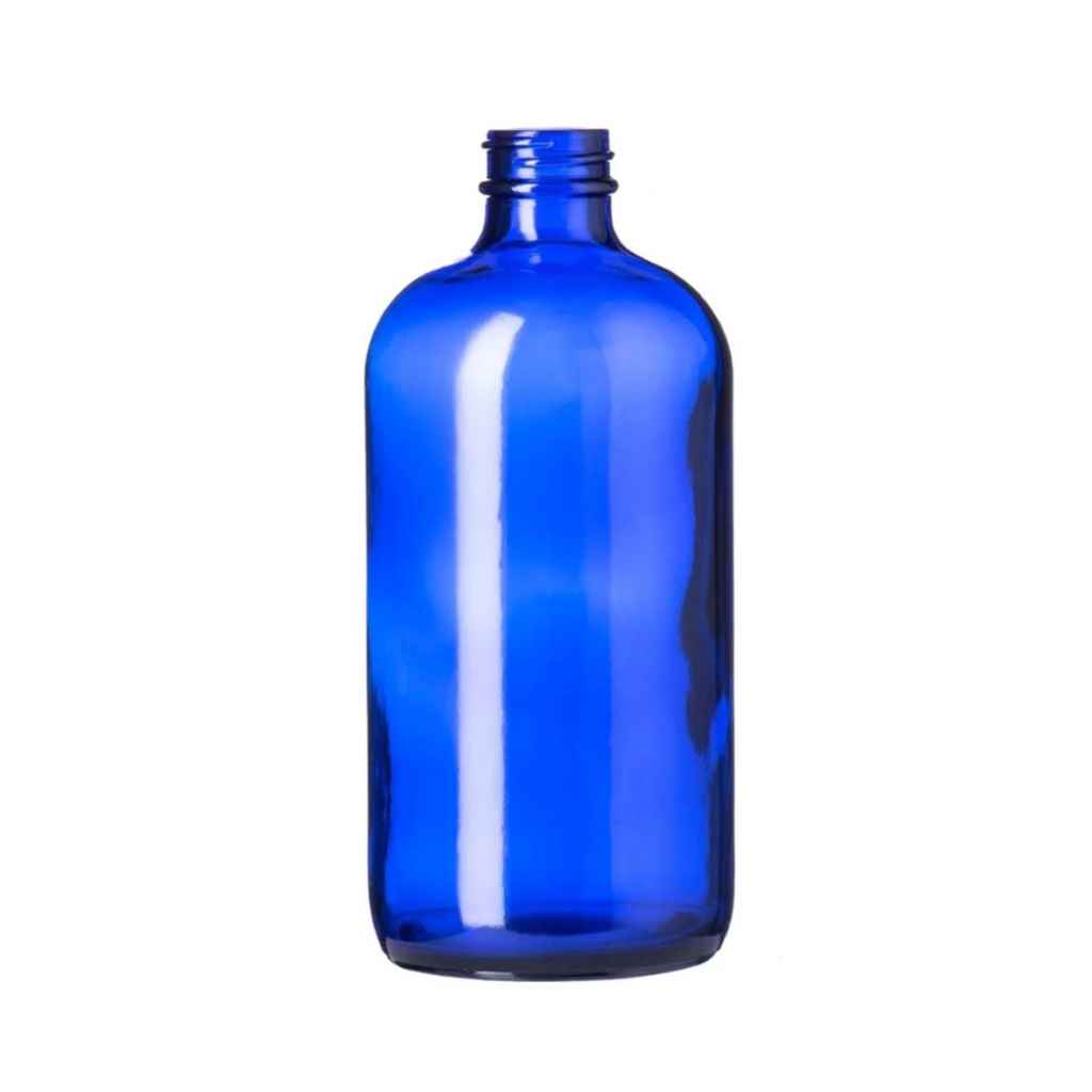 2 Oz Spray Bottle Set of 3 Boston Round Bottles Blue Plastic
