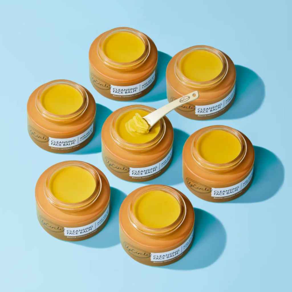 UpCircle Cleansing Face Balm, vegan face cleanser for sensitive skin, award-winning all natural face balm. 55ml glass jar