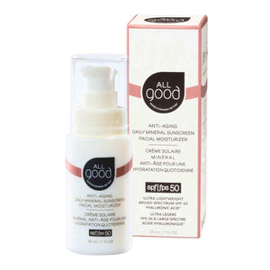 All Good Anti-Aging Daily Mineral Sunscreen Facial Moisturizer - SPF 50