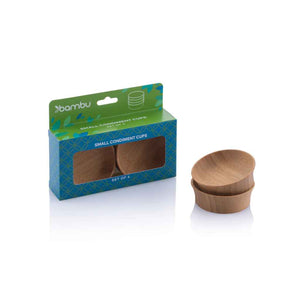 Bamboo Condiment Cups, set of 4 small condiment cups made by Bambu.