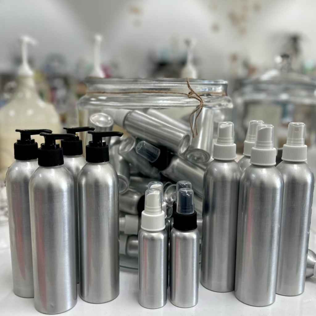 Brushed Aluminum Bottles