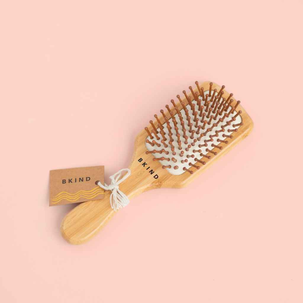 Bamboo Hair Brush (small) made by BKIND. 