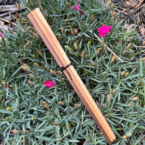 Handmade hardwood chopsticks, sets of 3 in three different hardwoods: Maple, Walnut, Cherry. Shown here in a set of three that includes one pair of each.Made in USA by Collin Garrity.