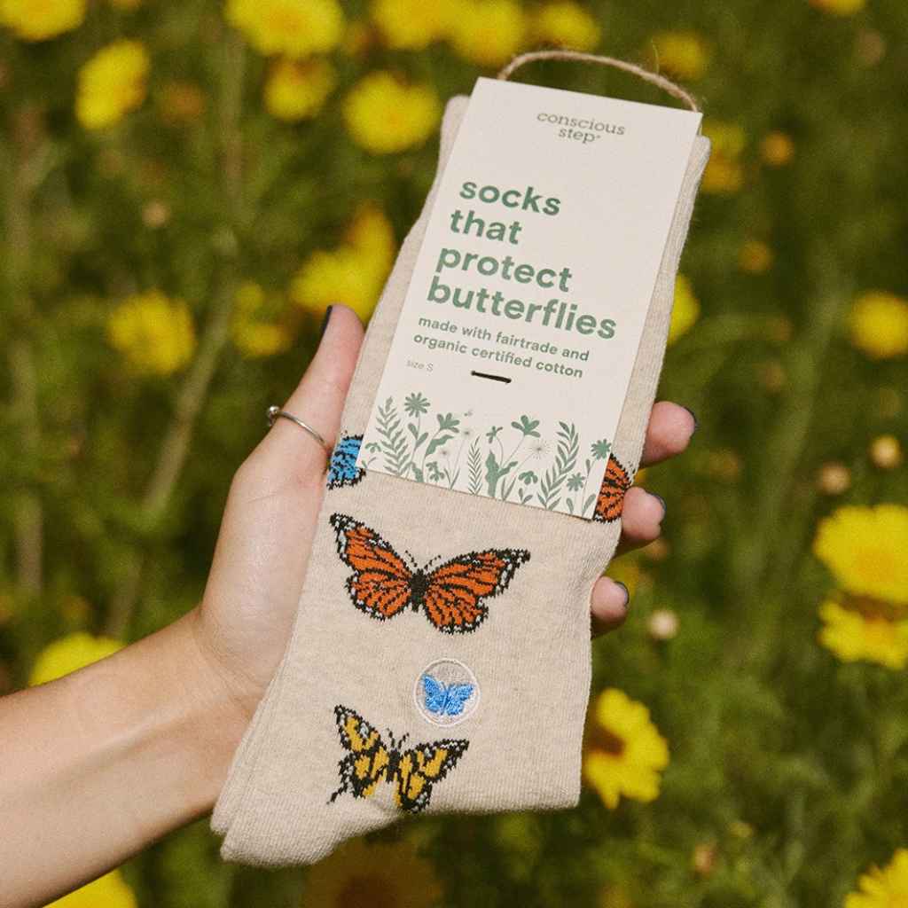 Organic Socks that Save Butterflies