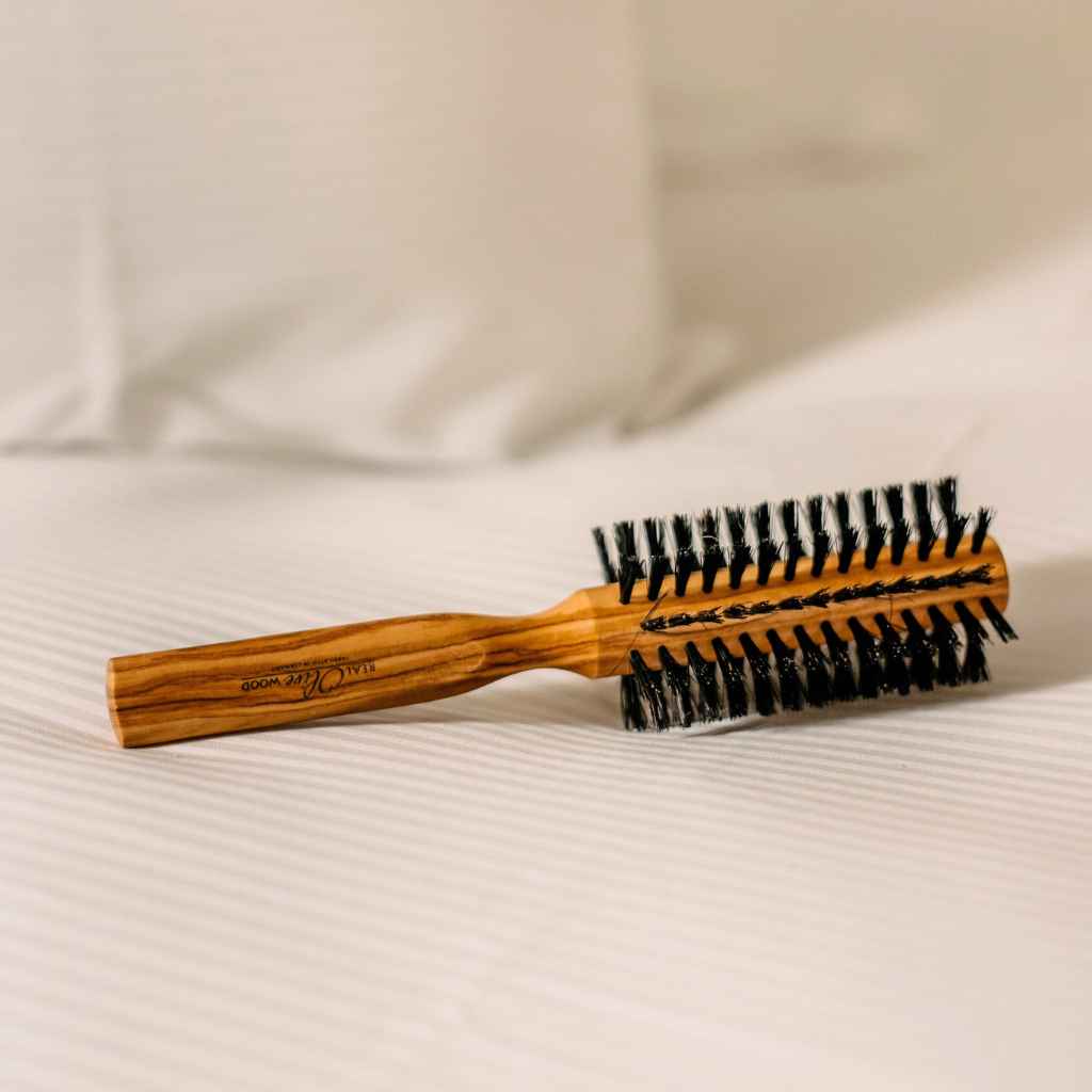 Olive Wood Round Brush