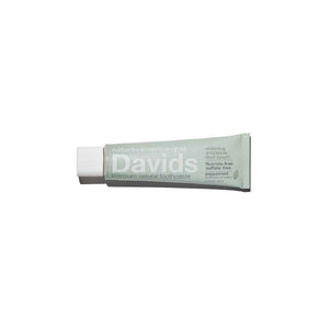 small travel-sized tube of toothpaste, Davids Premium Toothpaste 1.75oz in Natural Peppermint - TSA-approved