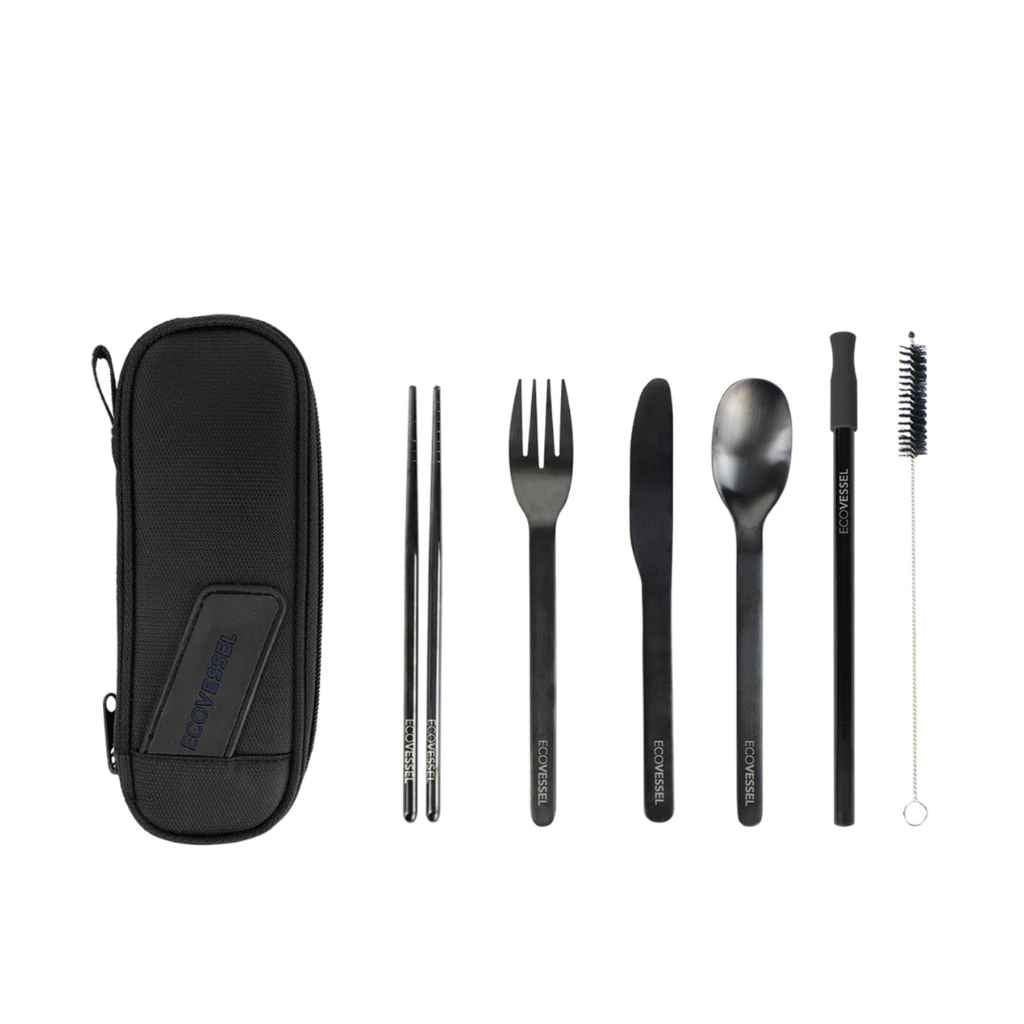 Personalized Cutlery Gift, Lunch Box, Plastic Reusable Cutlery Set Travel  Set 3 PC Set With Box Fork Spoon Chopsticks 