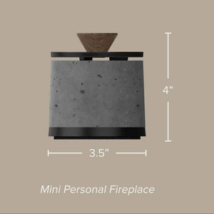 Set of 2 mini FLIKRFIRE Personal Tabletop Fireplace for Indoor/Outdoor use. Runs on Isopropyl Alcohol. Made in USA.