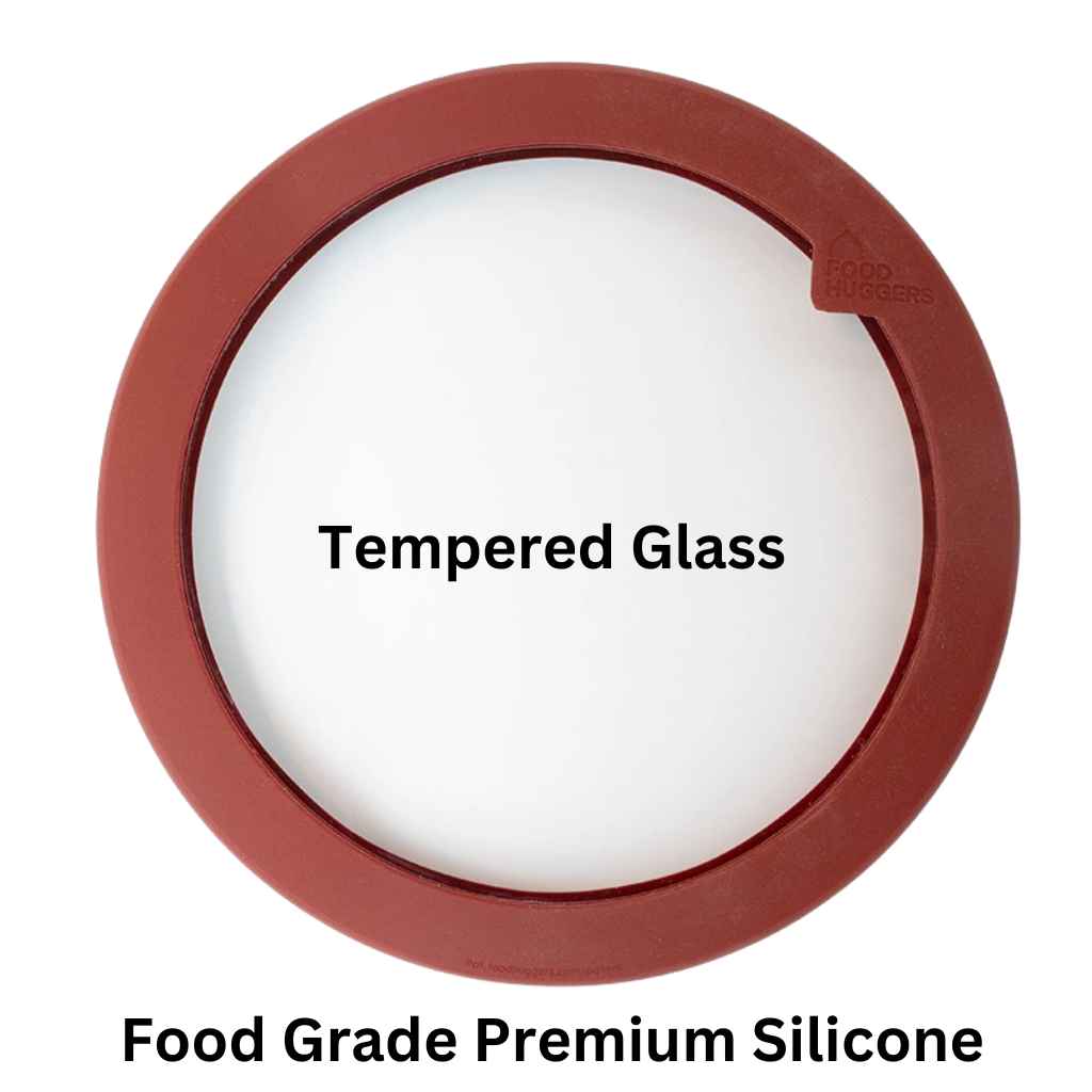 Flexible Silicone & Glass Lid