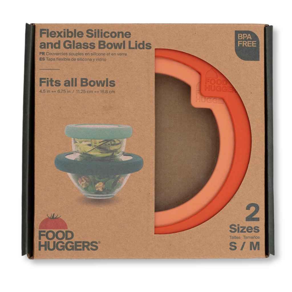 Flexible Silicone & Glass Lid | 2-Pack