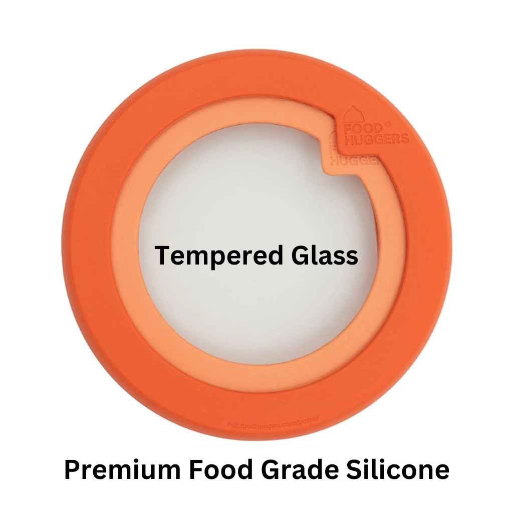 Flexible Silicone & Glass Lid | 2-Pack