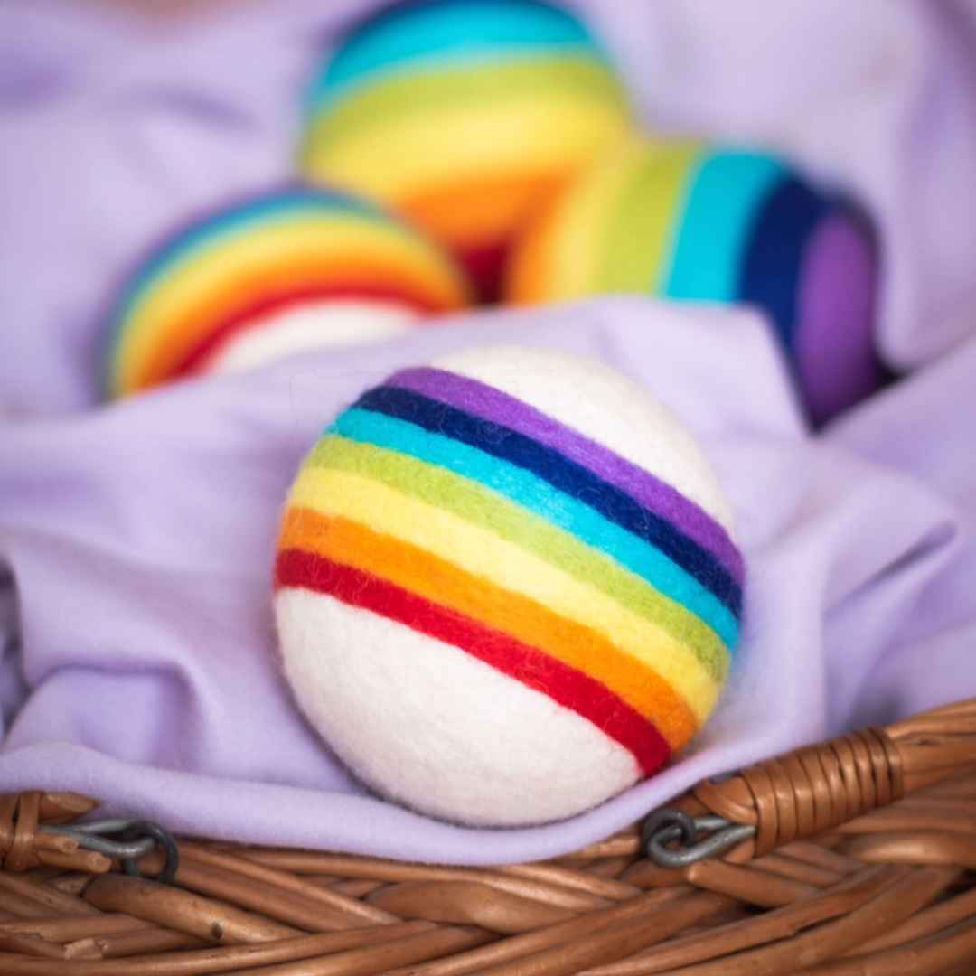 Friendsheep Dryer Balls - Rainbow design