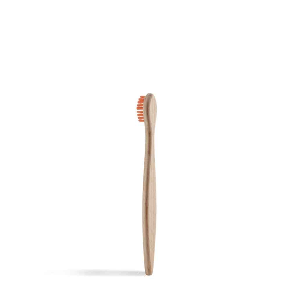 Back view of Georganics beechwood toothbrush for kids