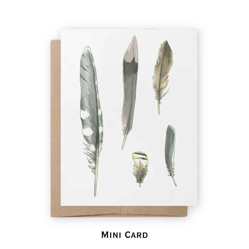 Mini Notecards | Feathers