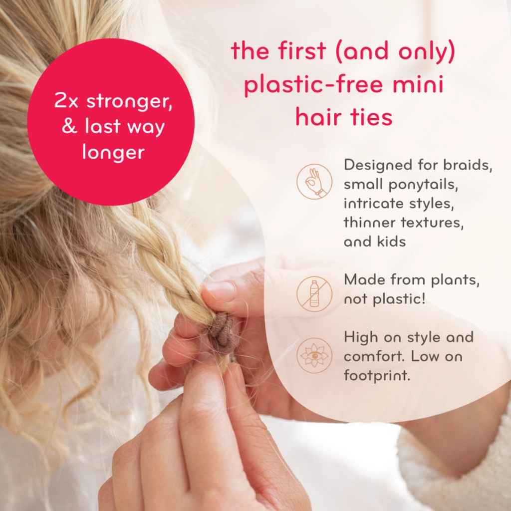 Plastic-Free Round Hair Ties - Mini