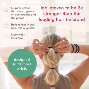 Plastic-Free Round Hair Ties