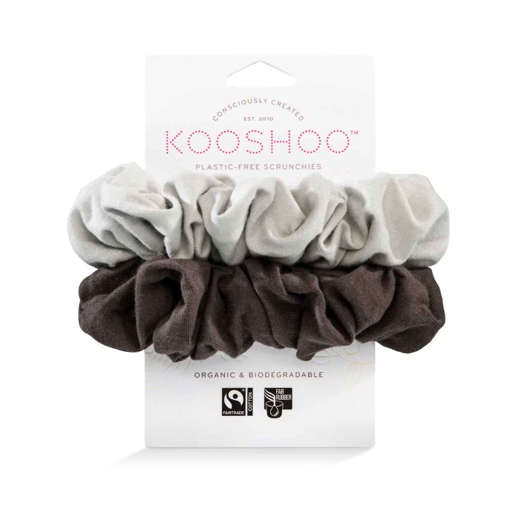 Plastic-Free Organic Cotton Scrunchies | 2-Pack