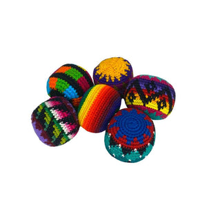 hand-crocheted Guatemalan hacky sack from Lumily, woman owned Fair Trade 100% cotton toy