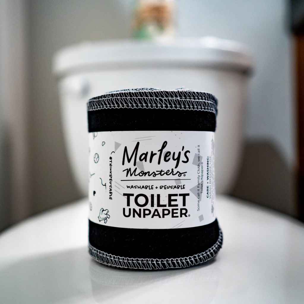 Marley&#39;s Monsters washable and reusable Toilet UNpaper - 100% cotton flannel reusable toilet paper. Made in USA.