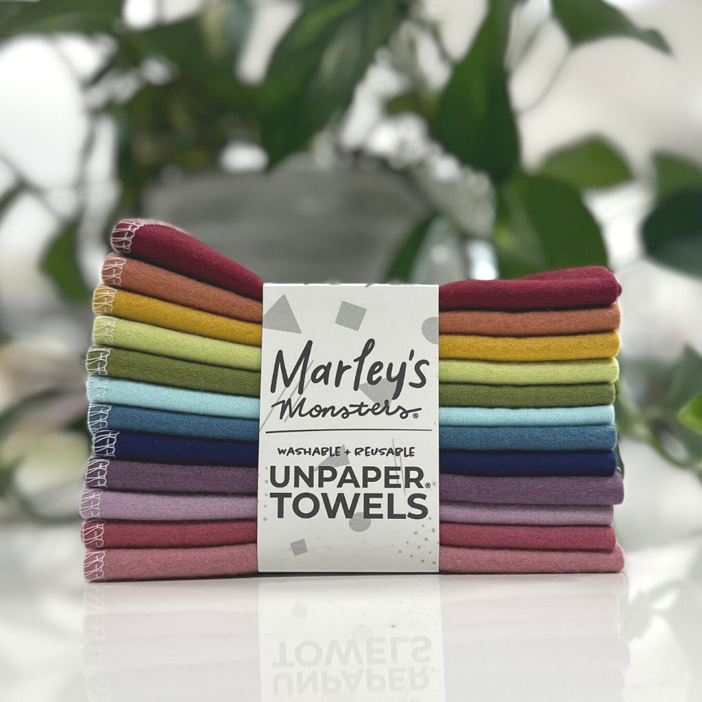 Cloth Napkins 12 Pack - Cloth Flannel Napkins | Marley's Monsters