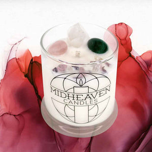Crystal Intention Candles | Love & Gentleness