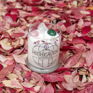 Crystal Intention Candles | Love & Gentleness