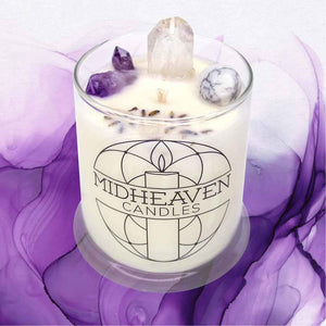 Crystal Intention Candles | Rest and Relaxation