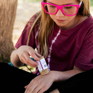 Mona Moon Naturals bug bite stick - natural itch relief for kids and sensitive skin. 1.25 oz paper tube. Made in USA.