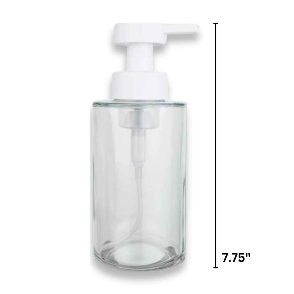 Foaming Hand Soap Glass Bottle + Dispenser