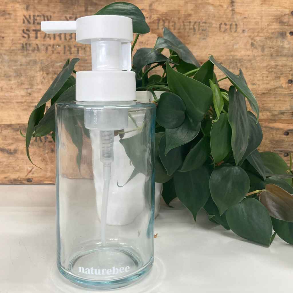 Foaming Hand Soap Glass Bottle + Dispenser