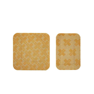 PATCH Eco First-Aid Kit all-natural bamboo bandages shown in two different sizes