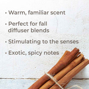 A list of features and benefits of Organic Cinnamon Cassia essential oil by Plant Therapy