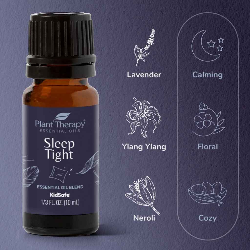 Plant Therapy Essential Oils SLEEP TIGHT blend, 10ml bottle.