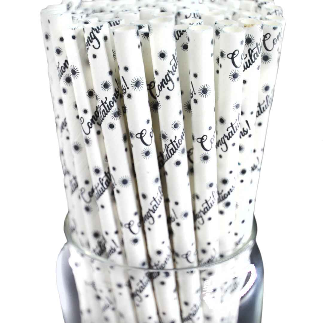 Roc Paper Straws | Prints for Occasions: Congrats!
