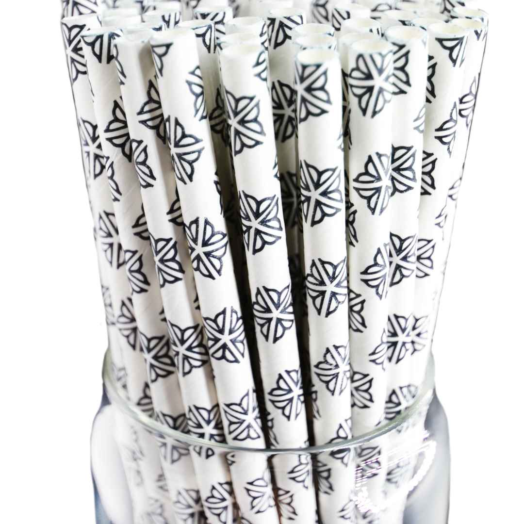 Roc Paper Straws | Novelty Prints: Rochester New York Flower City Logo