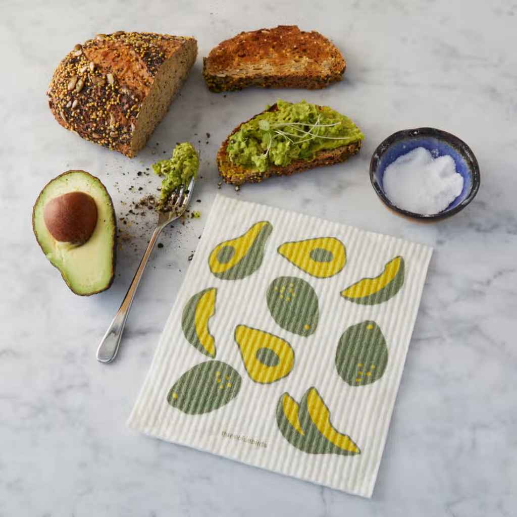 Avocado - Swedish Cloth, Sponge, Eco-friendly Dishcloth, Reusable