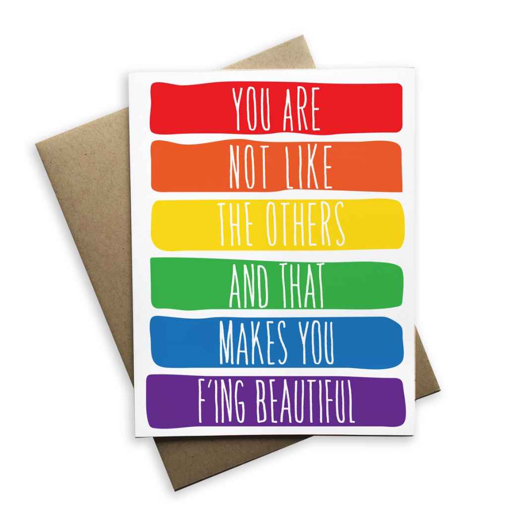 Notecard | You Are Not Like the Others and That Makes You F&#39;ing Beautiful