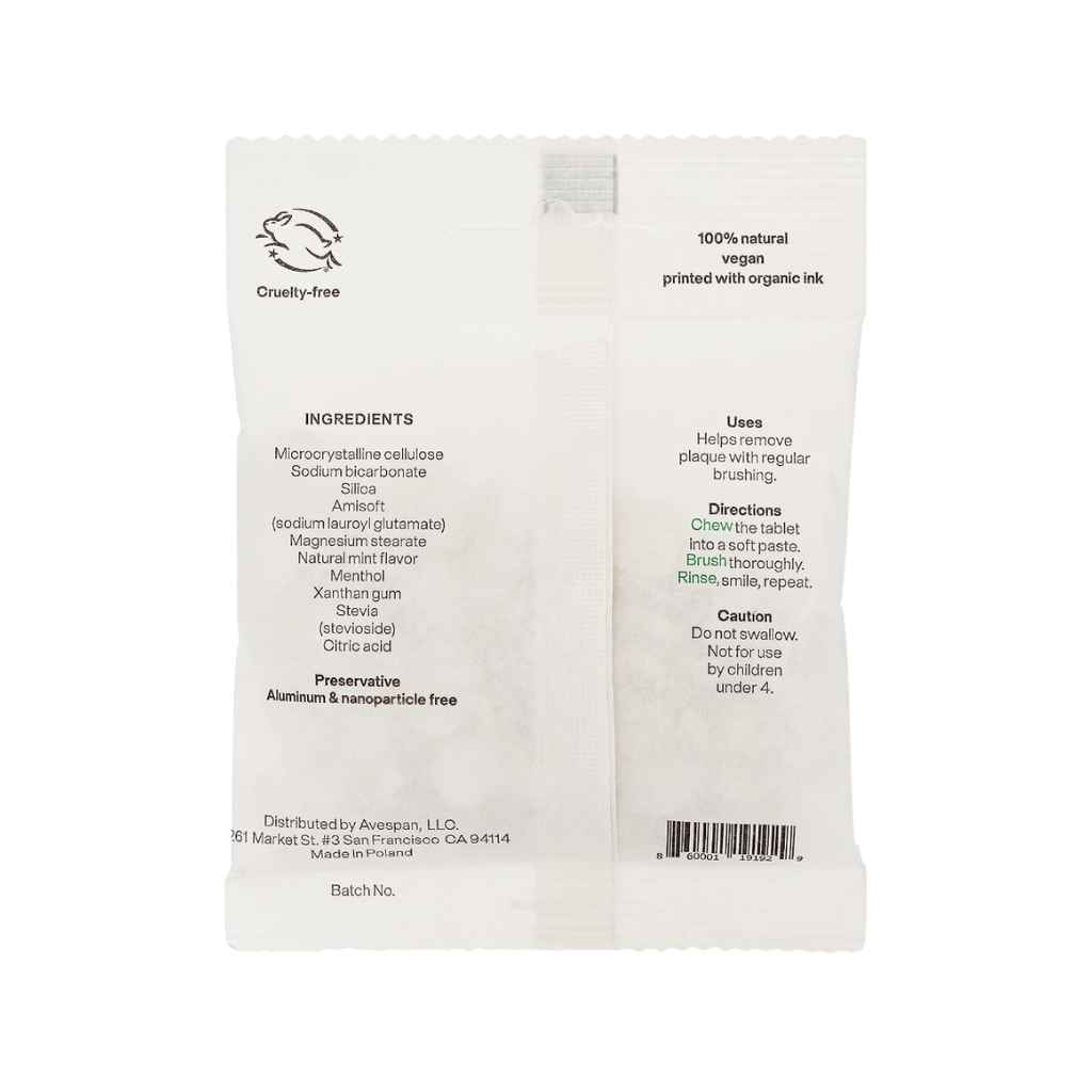 Unpaste Toothpaste Tabs - Mint