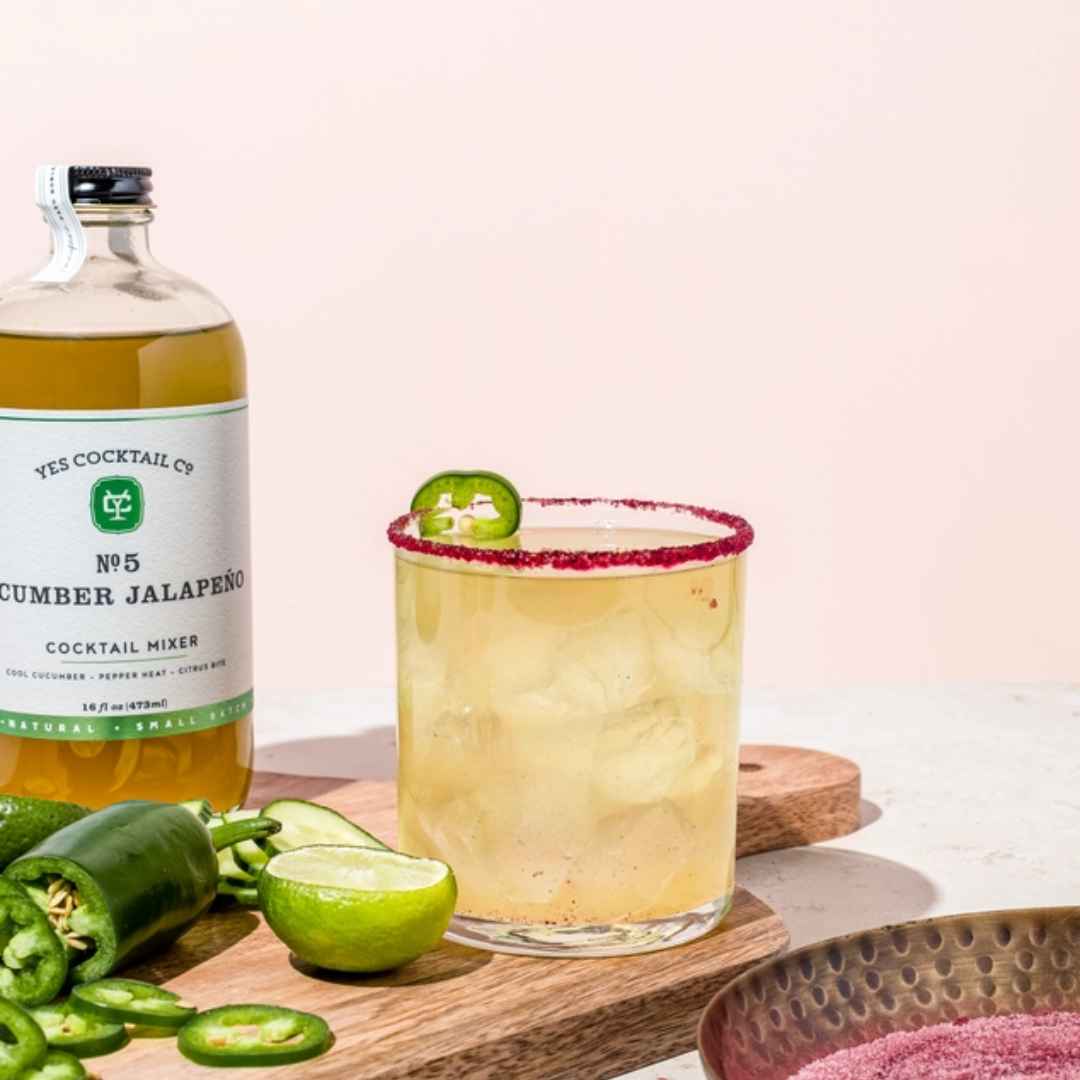 Yes Cocktail Co. all natural alcohol-free cocktail mixer - Cucumber Jalapeno