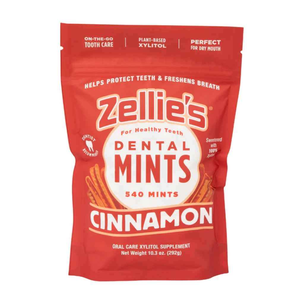 Zellie's Dental Mints - 100% Xylitol - Cinnamon - 540 count Pouch