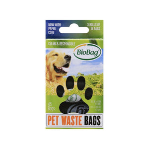 Pet Waste Bags — 3 Rolls