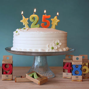 Birthday Candle Numbers — 100% Pure Beeswax