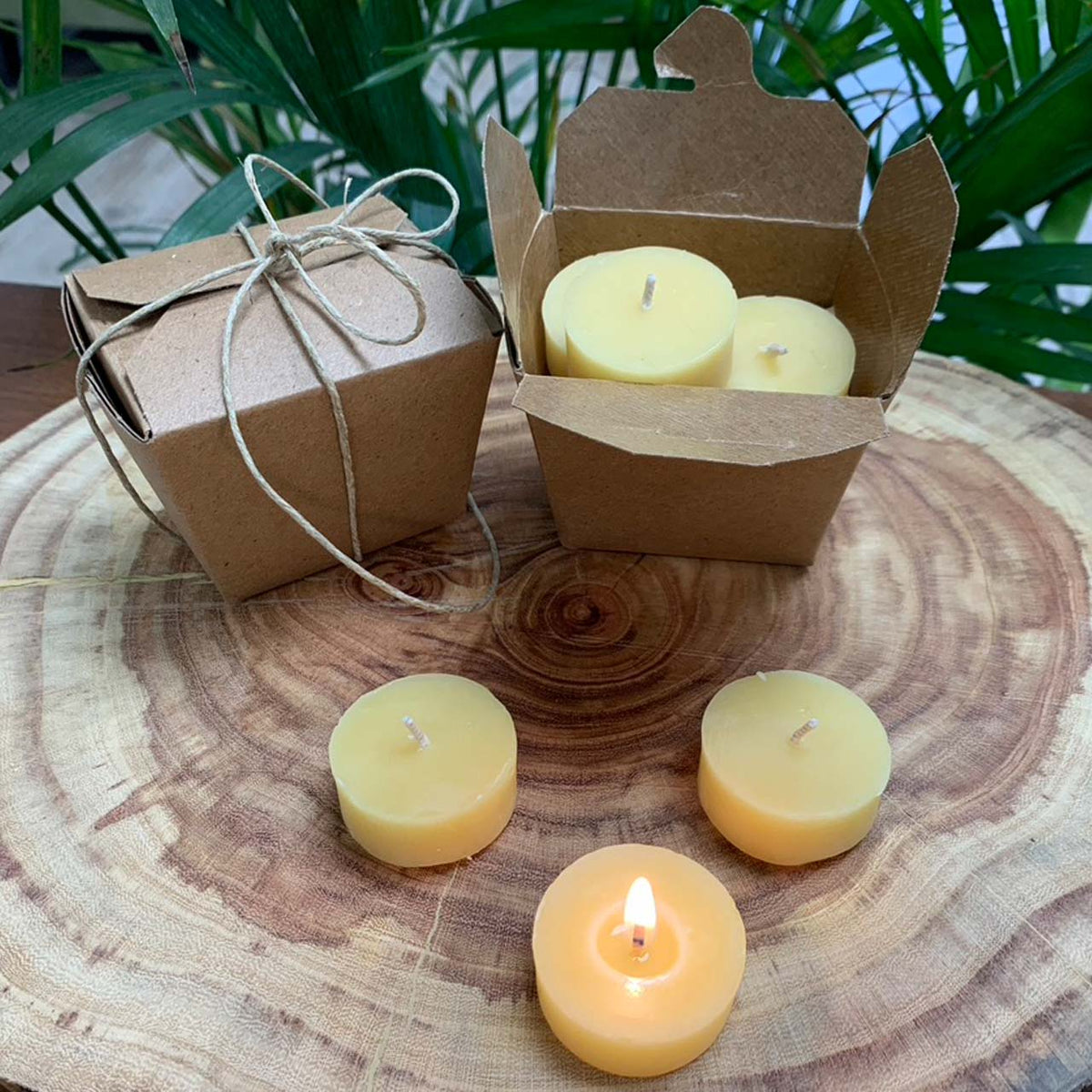 Naked Tea Lights — 100% Pure Beeswax