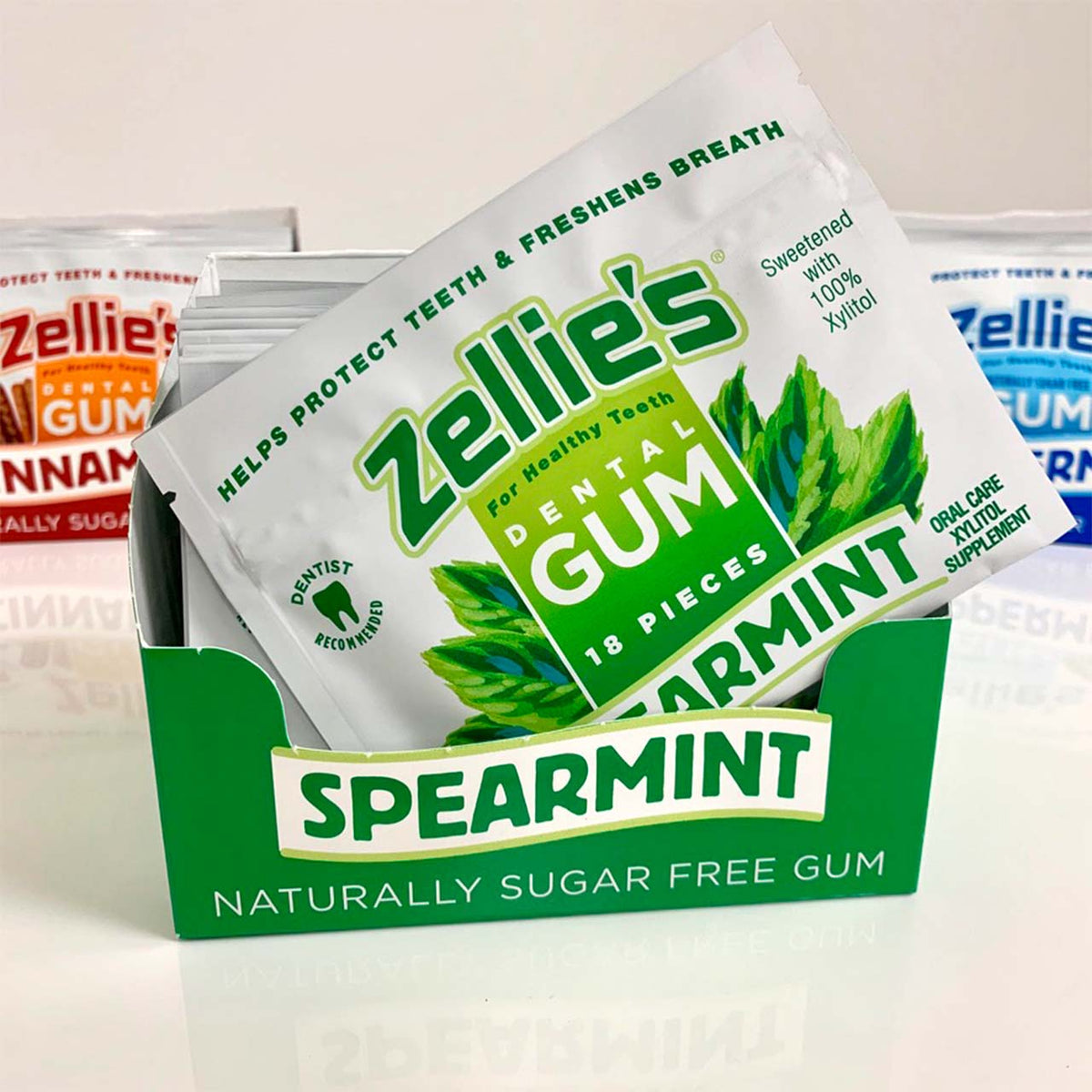Zellie's All Natural Gum — Spearmint