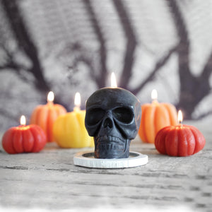 Premium Beeswax Skull Candle (Well-Cleansed for Rituals) – MagicaeAster