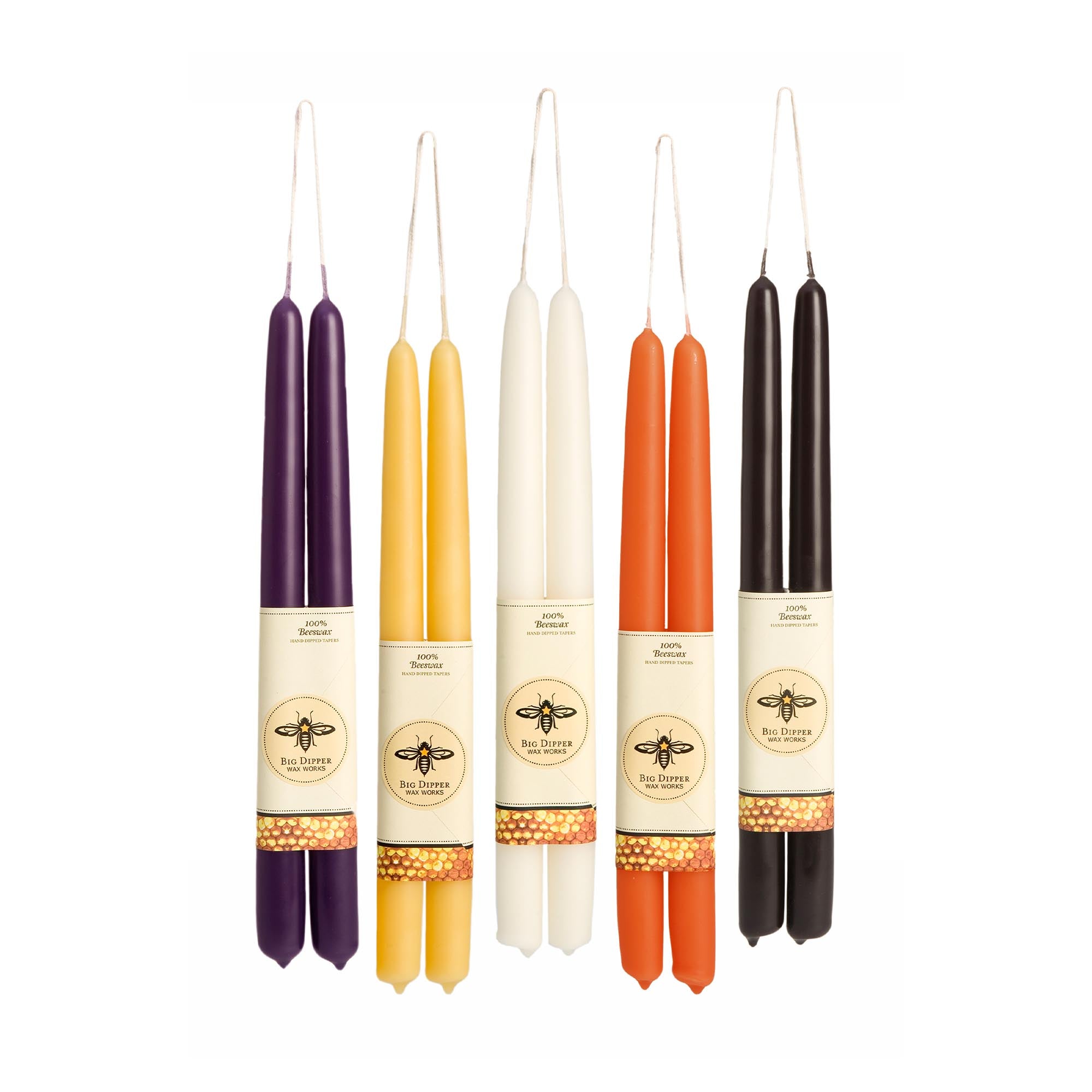 100% Pure Beeswax Tapers