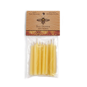 single natural colored pack of beeswax candles